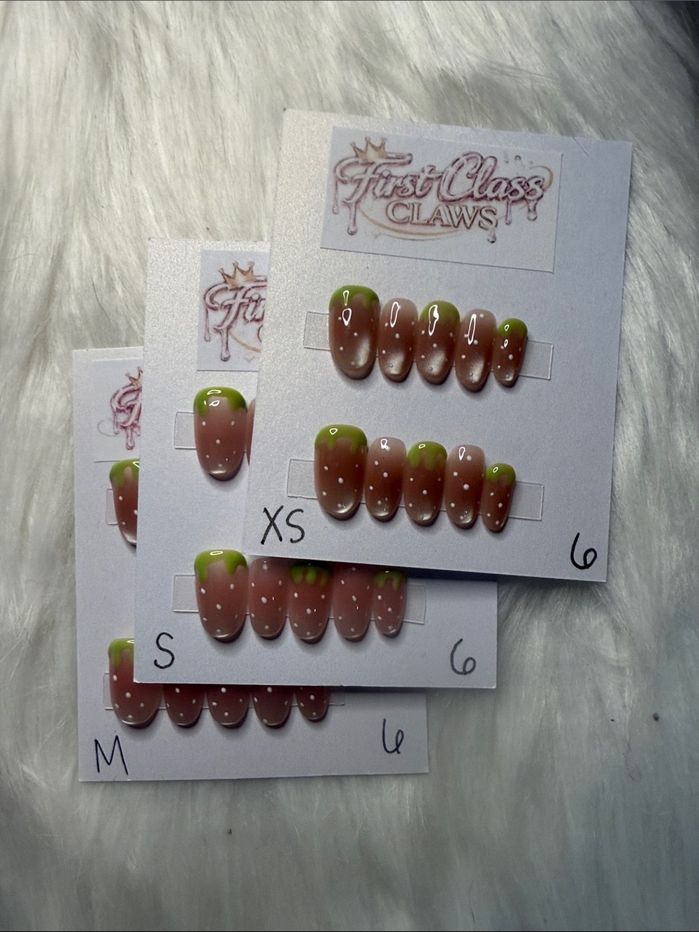 Green Drip & Nude Kids Press-On Nails